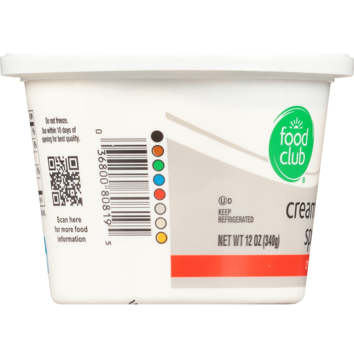 slide 5 of 10, Food Club Original Cream Cheese Spread, 12 oz