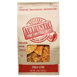 Hacienda Authentic Corn Tortilla Chips, Chili-Lime