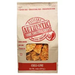Hacienda Authentic Corn Tortilla Chips, Chili-Lime