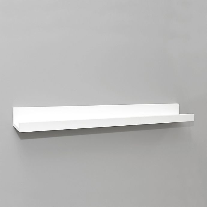slide 2 of 3, SALT U-Shaped Wall Shelf - White, 30 in