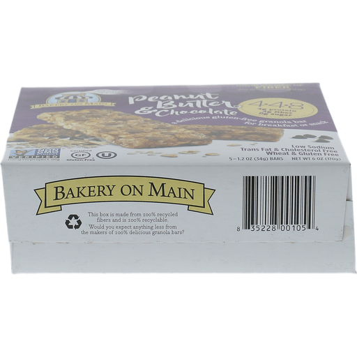 slide 6 of 7, Bakery on Main Organic 5 Pack Soft & Chewy Peanut & Butter Chocolate Granola Bars 5 ea, 5 ct