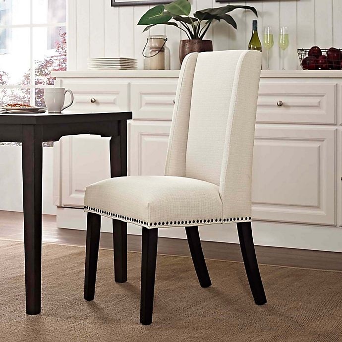 slide 1 of 4, Modway Baron Fabric Dining Side Chair - Beige, 1 ct