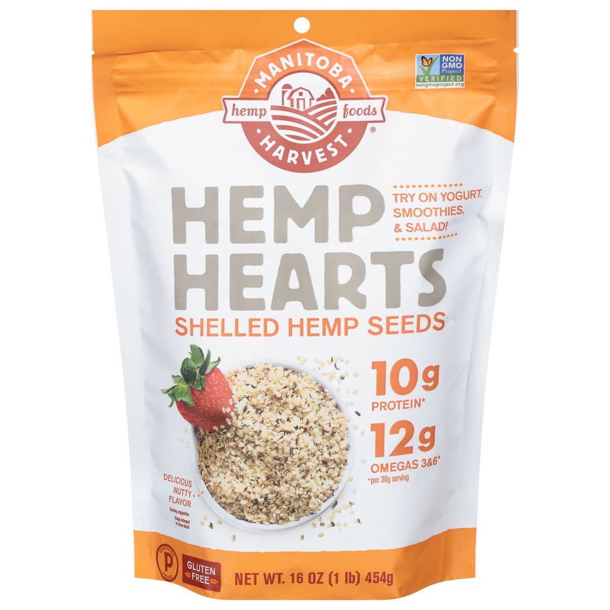 slide 1 of 1, Manitoba Harvest Hemp Hearts Shelled Hemp Seeds, 16 oz