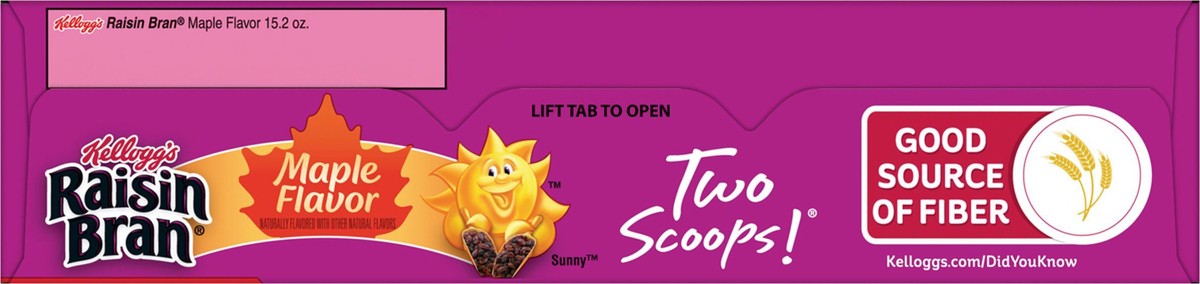 slide 7 of 9, Raisin Bran Kellogg's Raisin Bran Cold Breakfast Cereal Maple Flavor, 15.2oz Box, 1 Box, 15.2 oz
