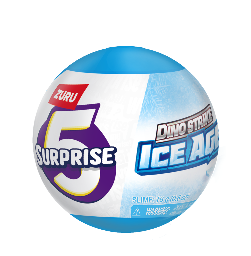 slide 1 of 4, Zuru 5 Surprise Dino Strike Ice Age Series 6, 1 ct