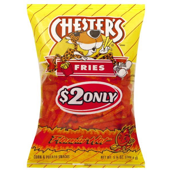 slide 1 of 6, Chester's Flmin'Hot Fries, 5.75 oz