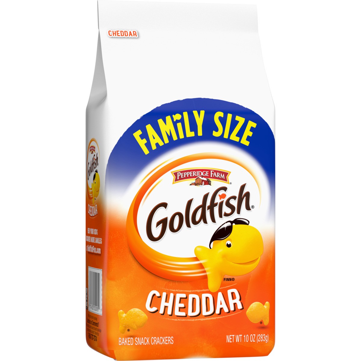 slide 2 of 9, Pepperidge Farm Goldfish Crackers, Cheddar Crackers, Family Size, 10 Oz Bag, 10 oz