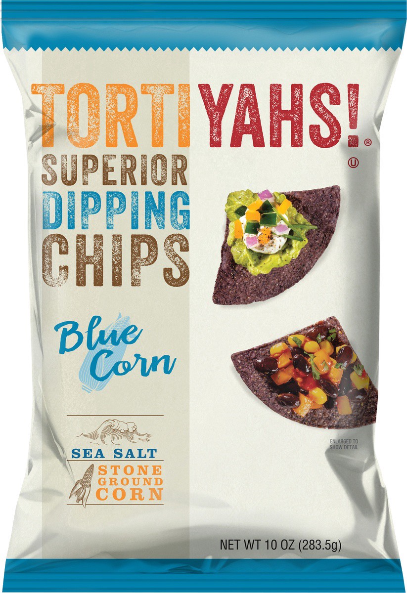 slide 3 of 7, Tortiyahs! Blue Corn Superior Sea Salt Dipping Chips 10 oz, 10 oz