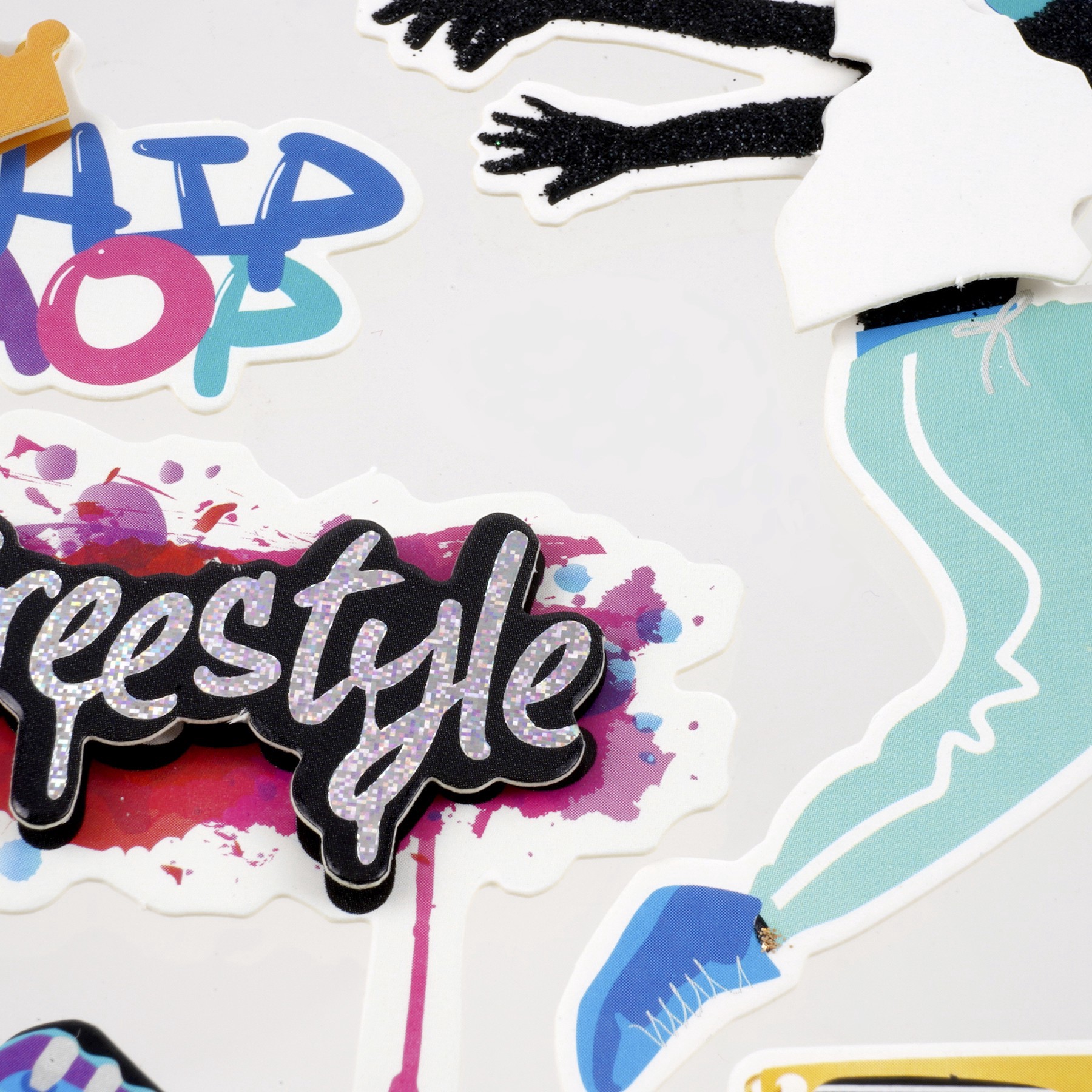 slide 3 of 6, Hip Hop Dance Stickers By Recollections, 4 in x 7 in