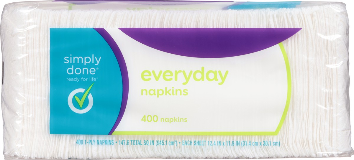 slide 5 of 8, Simply Done Everyday Napkins, 400 ct