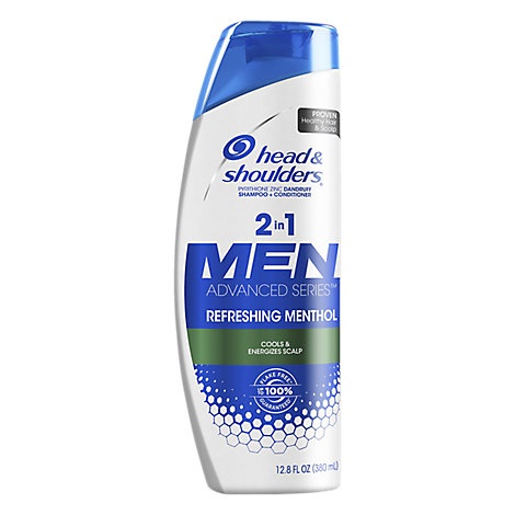 slide 1 of 1, Head & Shoulders Advanced Series Men Shampoo + Conditioner Refreshing Menthol, 12.8 fl oz