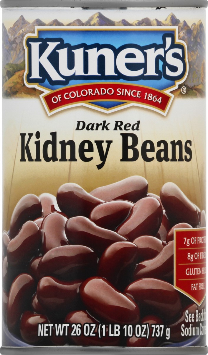 slide 3 of 9, Kuner's Dark Red Kidney Beans 26 oz, 26 oz