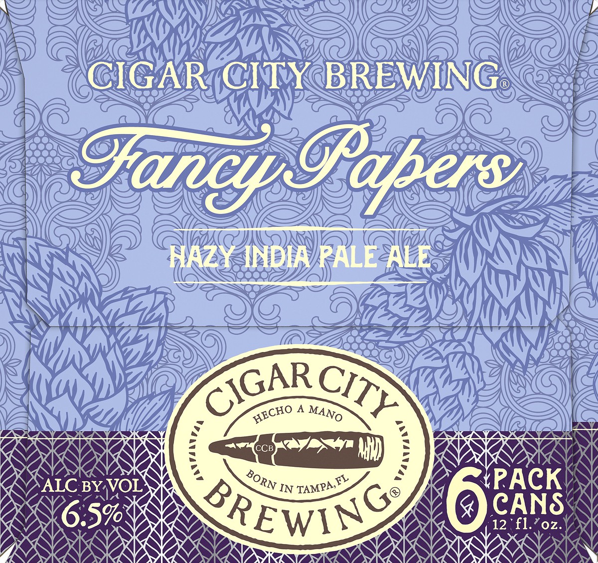 slide 4 of 7, Cigar City Fancy Papers Hazy IPA 6 Pack 12 fl oz Can, 12 oz