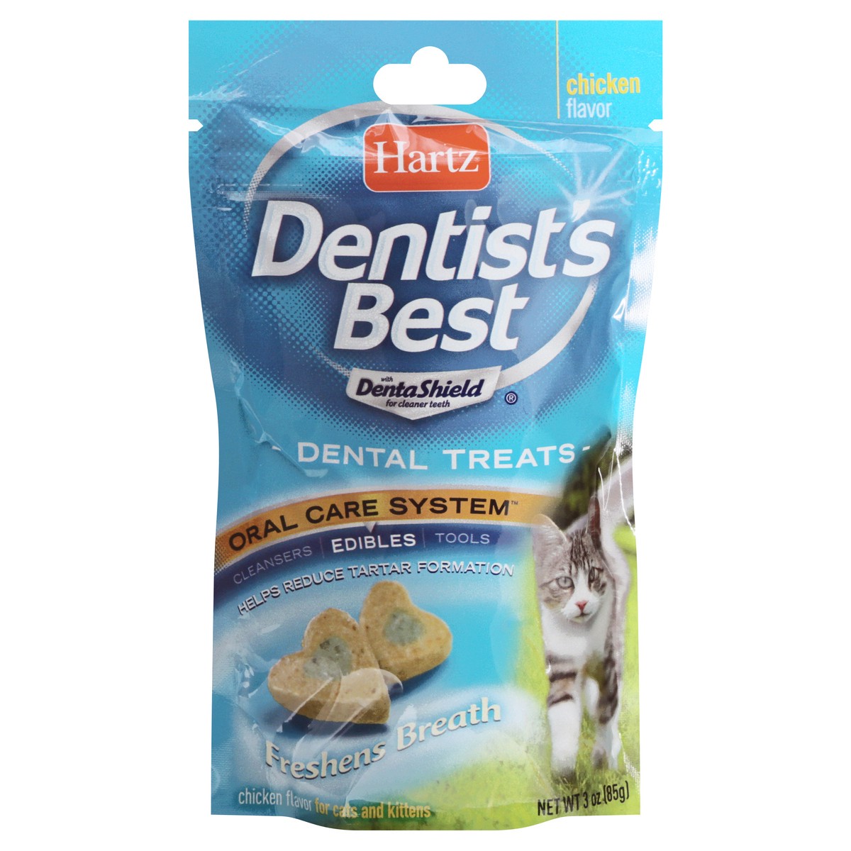 slide 1 of 9, Hartz Best Dental Cat Treats, 3 oz