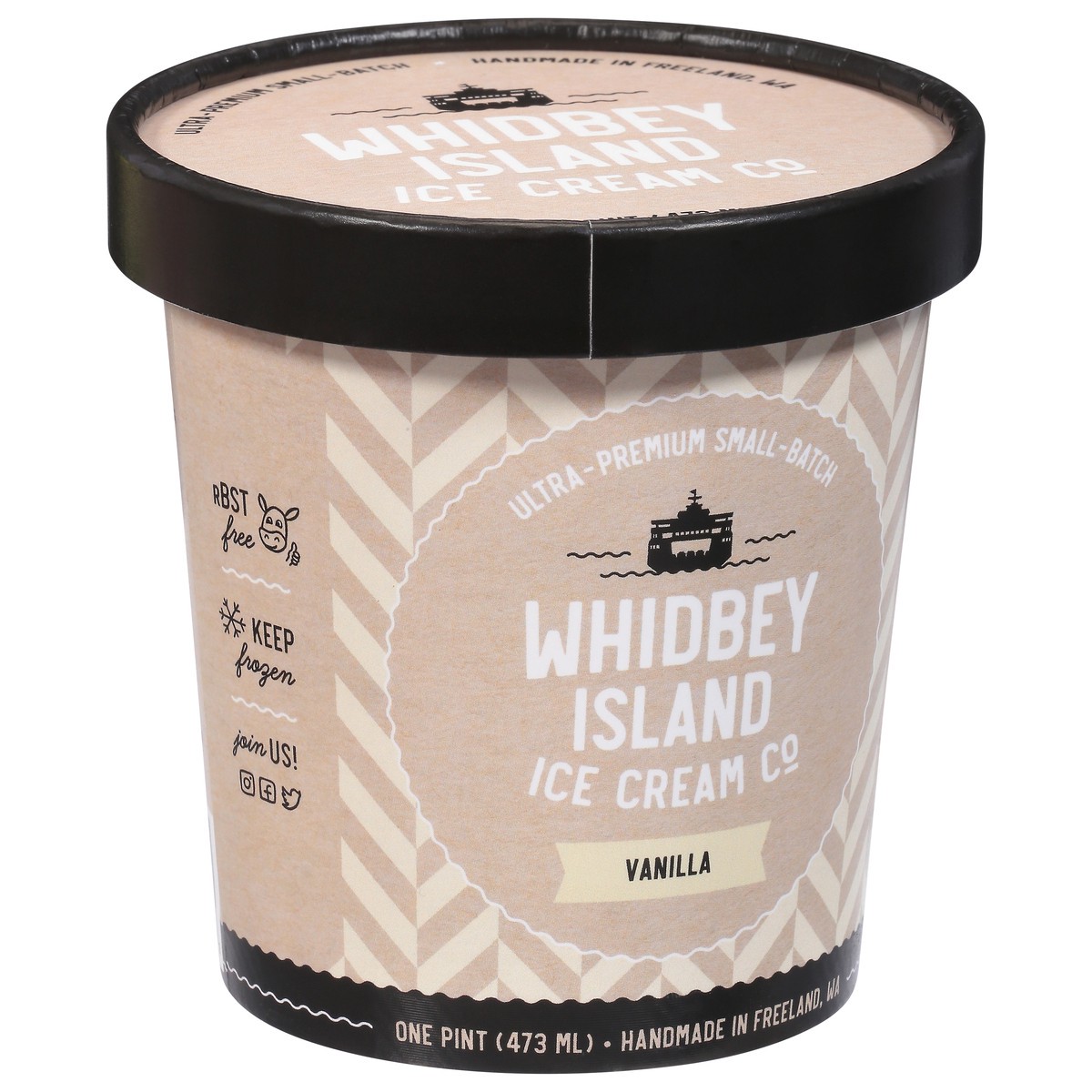 slide 4 of 9, Whidbey Island Ice Cream Co Vanilla Ice Cream 1 pt, 1 pint