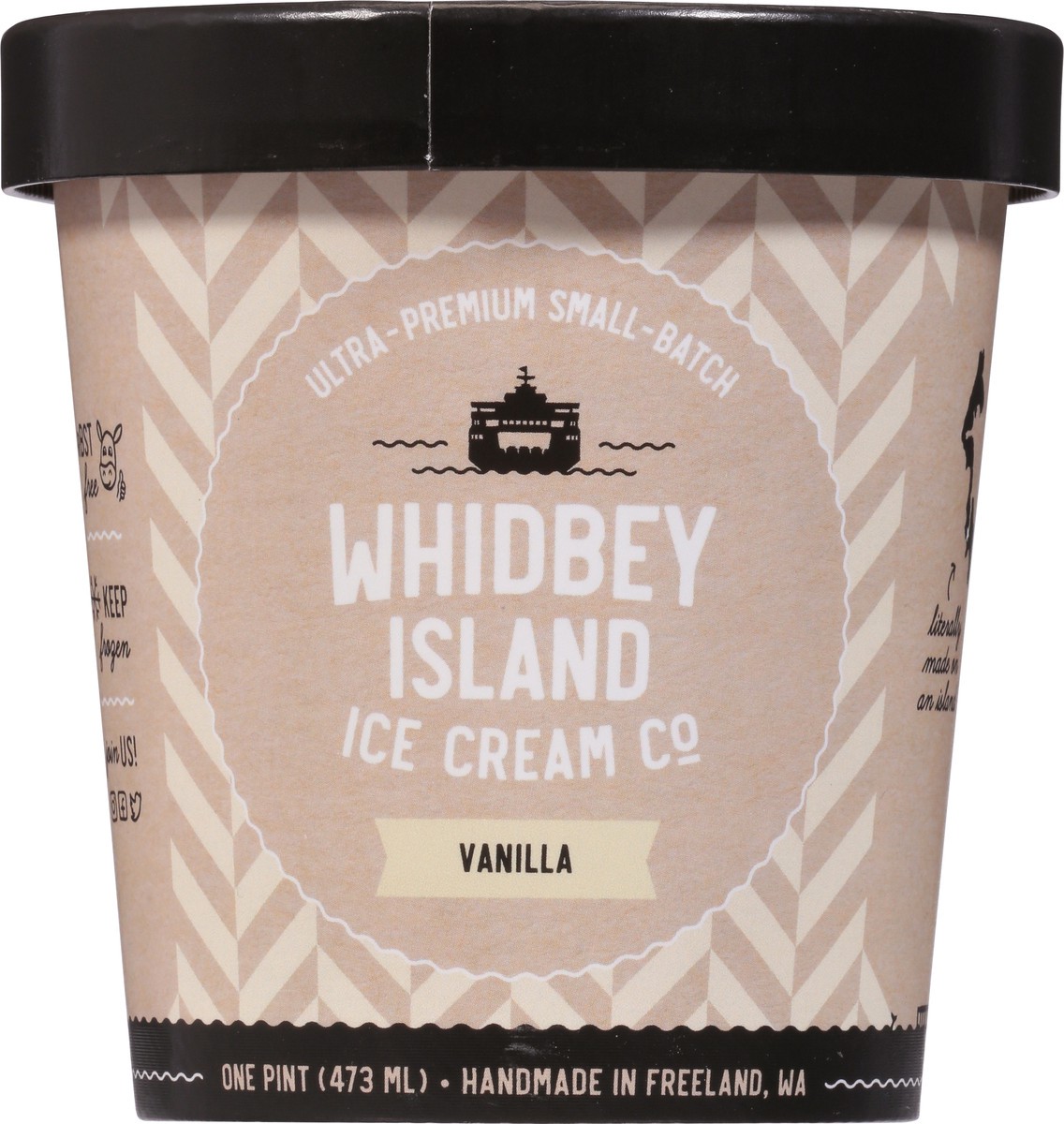 slide 8 of 9, Whidbey Island Ice Cream Co Vanilla Ice Cream 1 pt, 1 pint