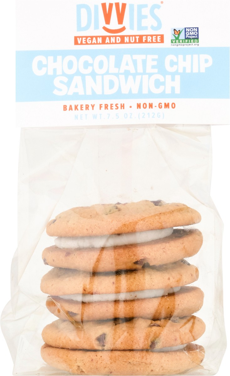 slide 5 of 9, Divvies Chocolate Chip Cookie Sandwiches, 7.5 oz