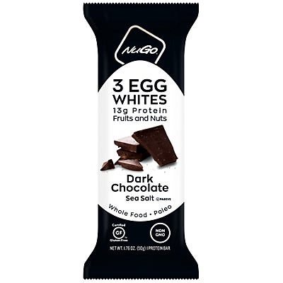 slide 1 of 1, NuGo 3 Egg Whites Dark Chocolate Sea Salt Protein Bar, 1.76 oz