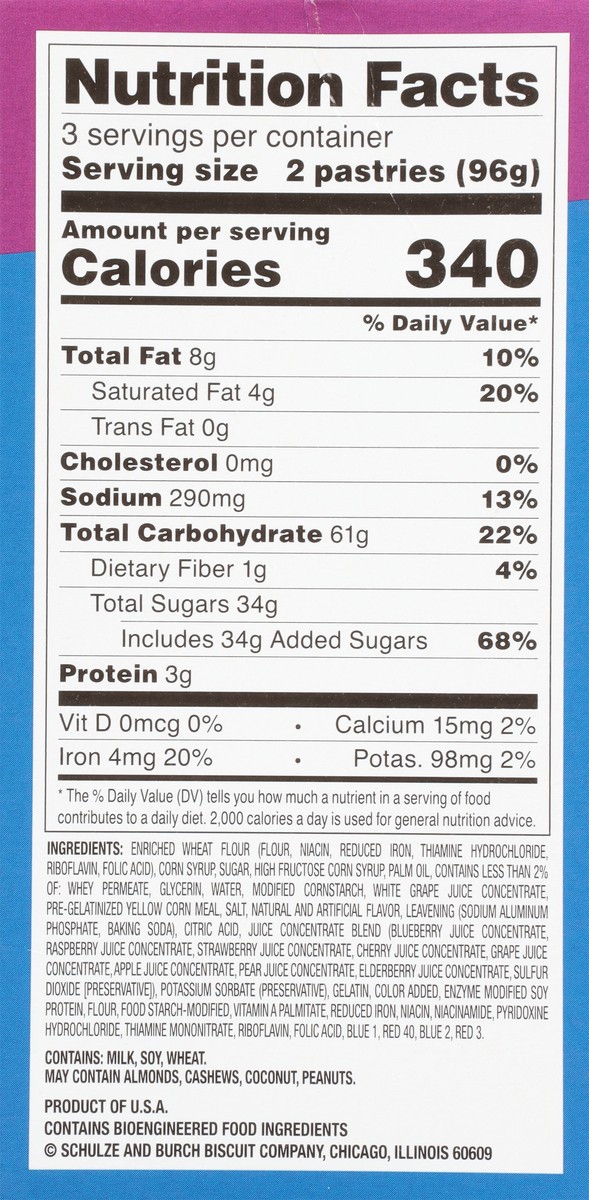 slide 2 of 9, Toast'em Pop-ups Wild Berry Toaster Pastries 6 ea, 6 ct