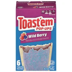 Toast'em Pop-ups Wild Berry Toaster Pastries, 6 ea
