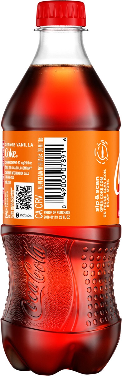 slide 2 of 7, Coca-Cola Orange Vanilla Bottle, 20 fl oz, 20 fl oz