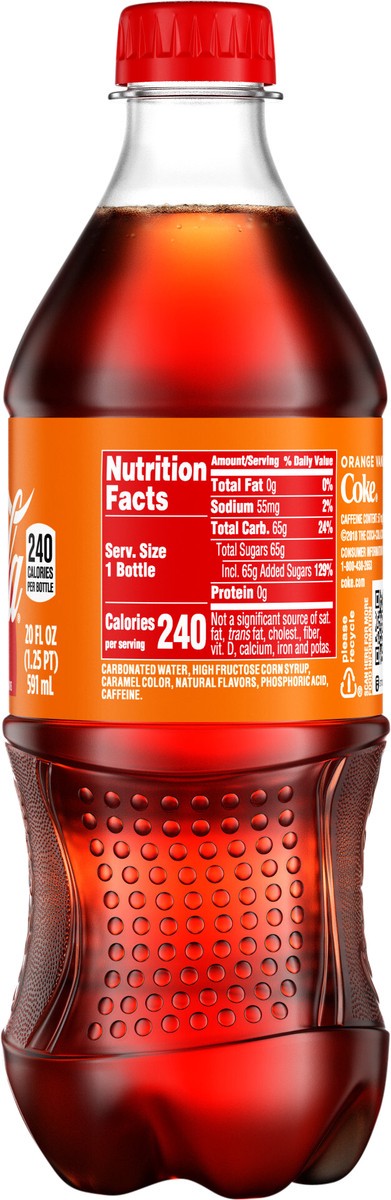 slide 7 of 7, Coca-Cola Orange Vanilla Bottle, 20 fl oz, 20 fl oz