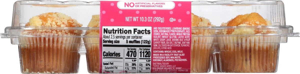 slide 5 of 9, Sweet P's Bake Shop Orange Cranberry Mini Muffins 10.3 oz, 10.3 oz