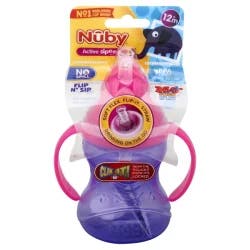 Nuby Baby Cup 10Z 2Handle W/Straw