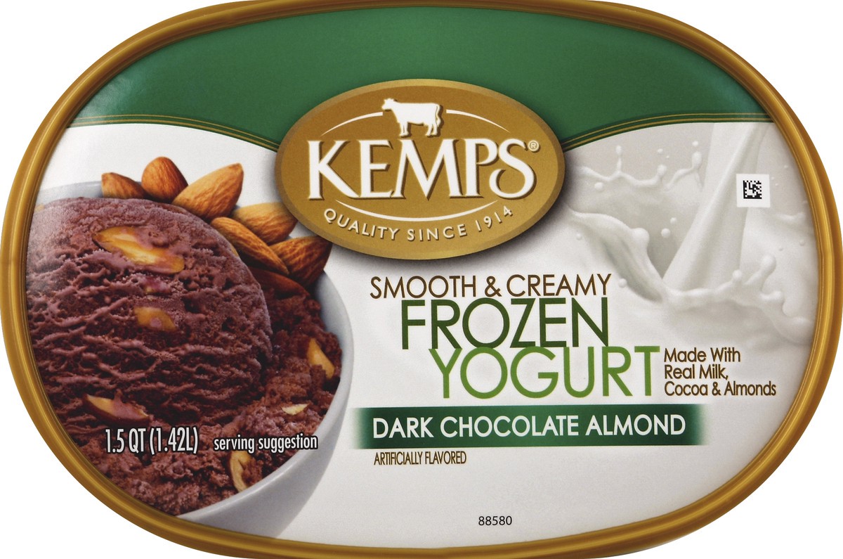 slide 2 of 4, Kemps Frozen Yogurt 1.5 qt, 48 fl oz