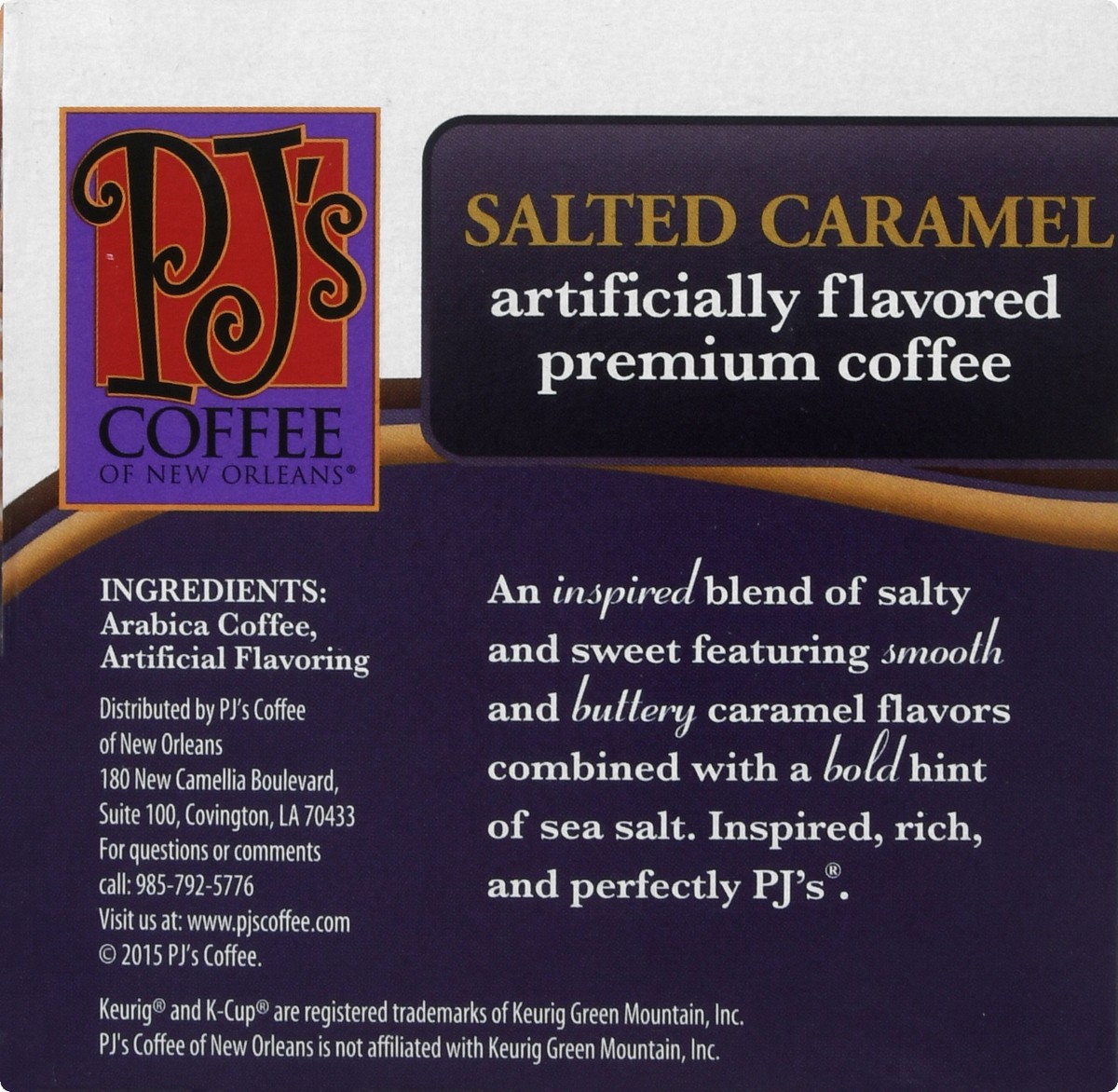 slide 4 of 9, PJ's Coffee of New Orleans Single Serve Cups Salted Caramel Coffee- 12 ct, 12 ct