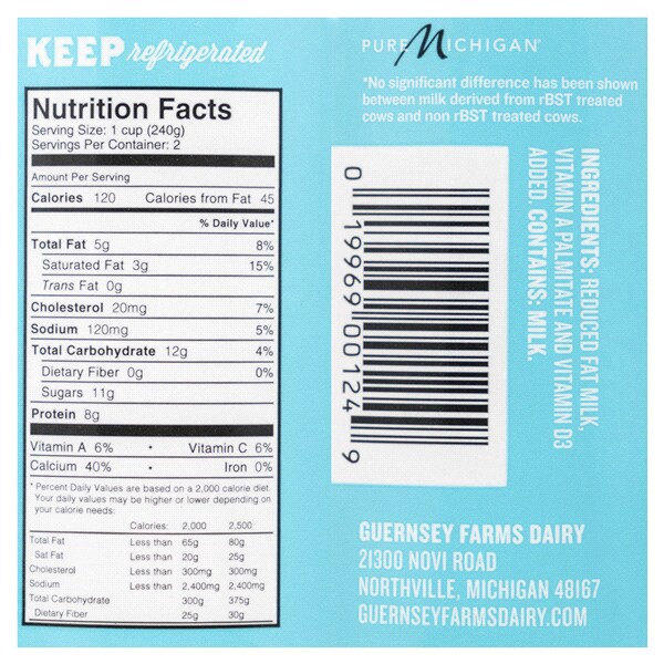 slide 3 of 5, Guernsey Farms Dairy Lowfat 16 Oz, 16 oz