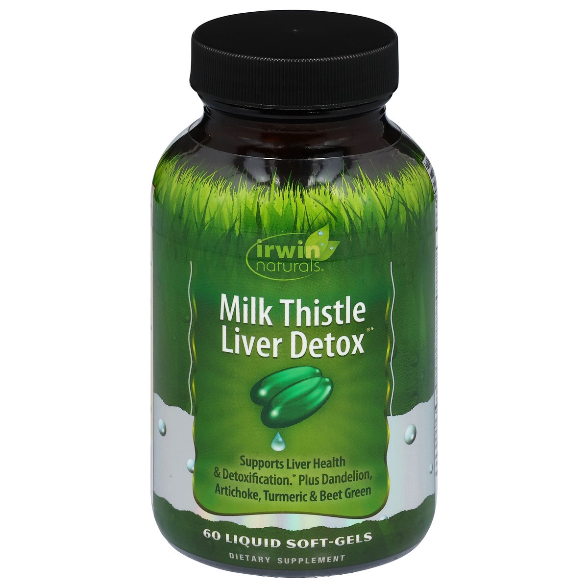 slide 4 of 4, Irwin Naturals Milk Thistle Liver Detox 60 Liquid Soft-Gels, 60 ct