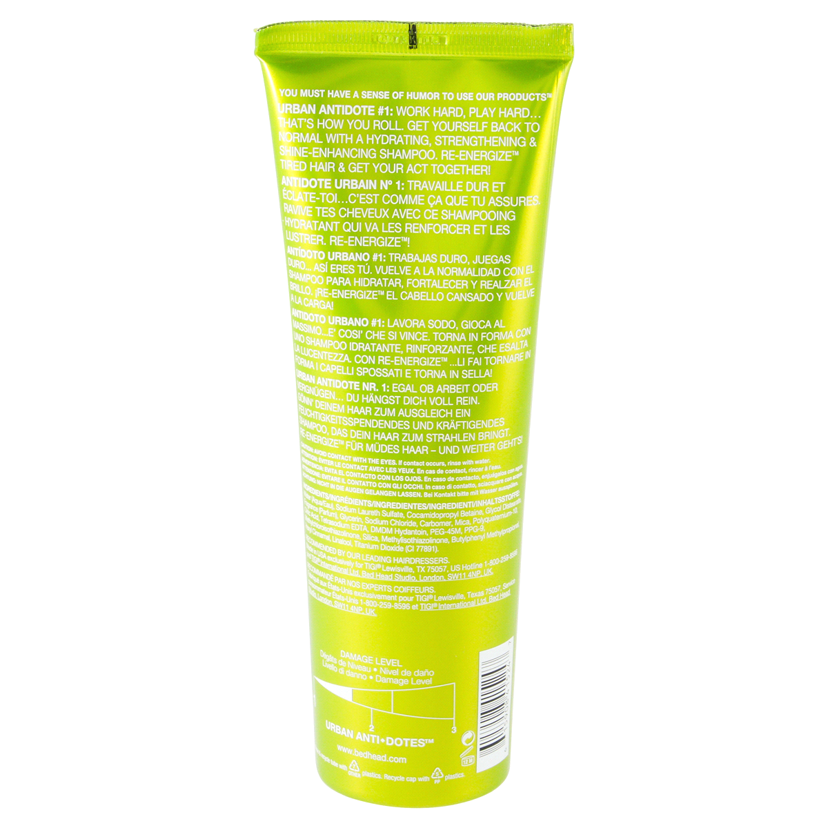 slide 2 of 2, Bed Head Urban Antidotes Re-Energize Shampoo, 8.4 oz