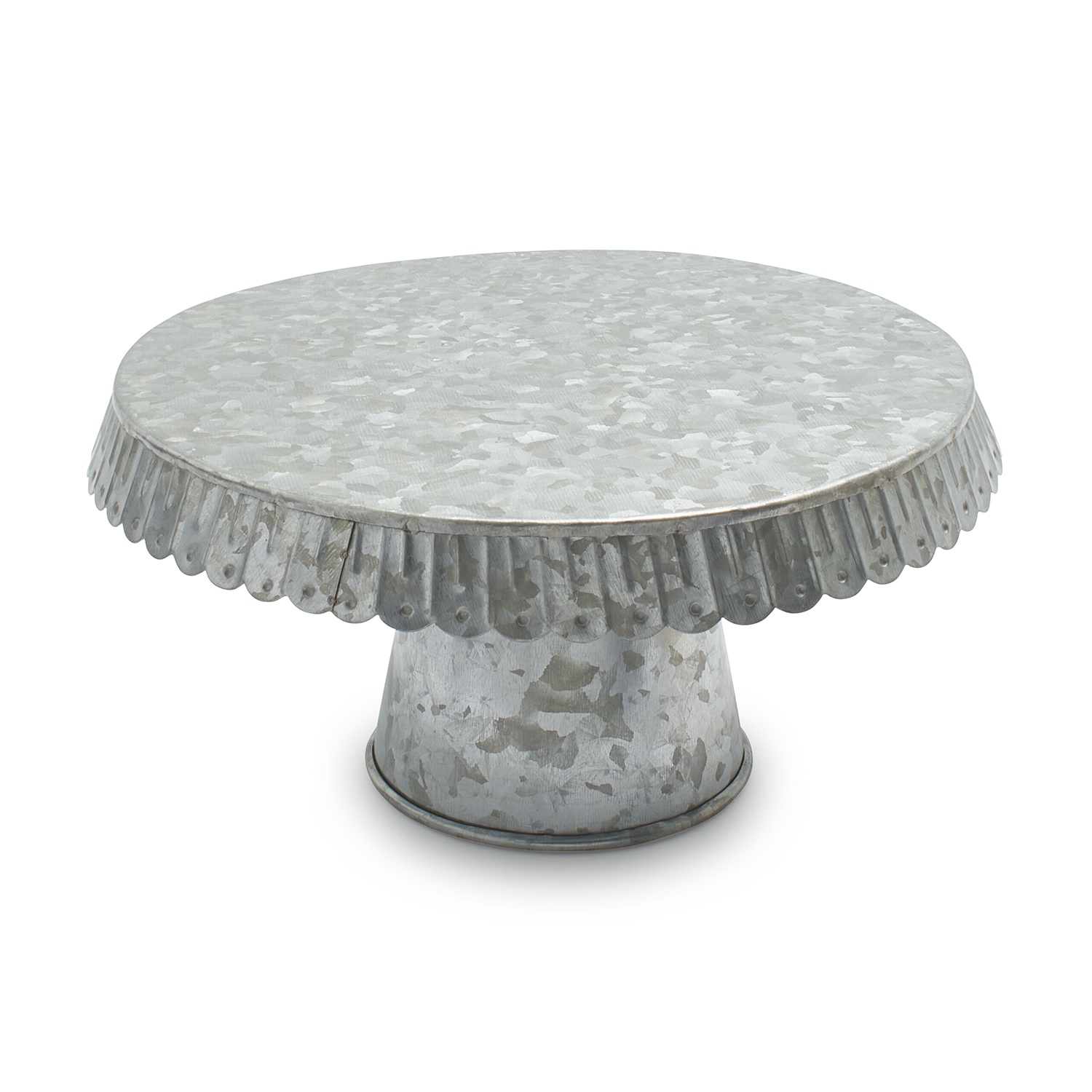 slide 1 of 1, Sur La Table Galvanized Cake Stand, 1 ct