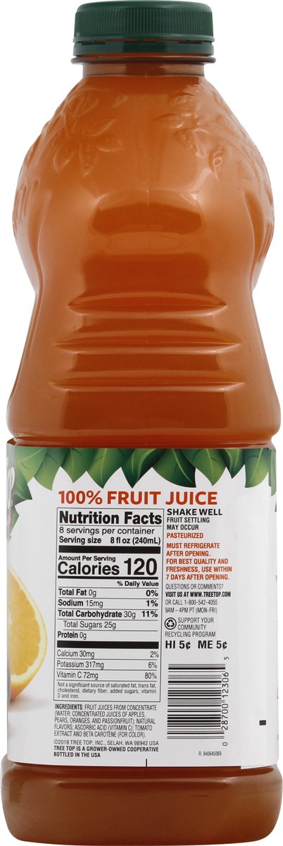 slide 2 of 9, Tree Top Orange Passionfruit 100% Juice 64 fl oz, 64 fl oz