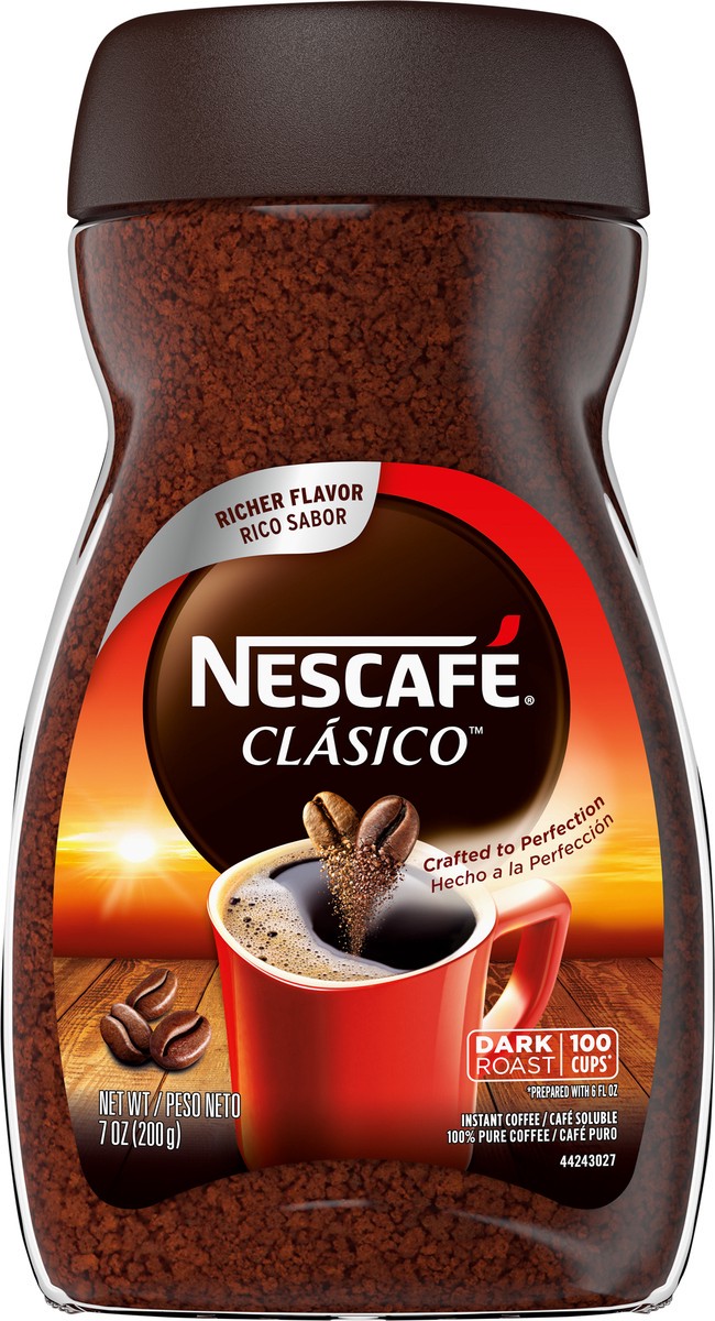 slide 6 of 9, Nescafe Clasico Dark Roast Coffee - 7oz, 7 oz