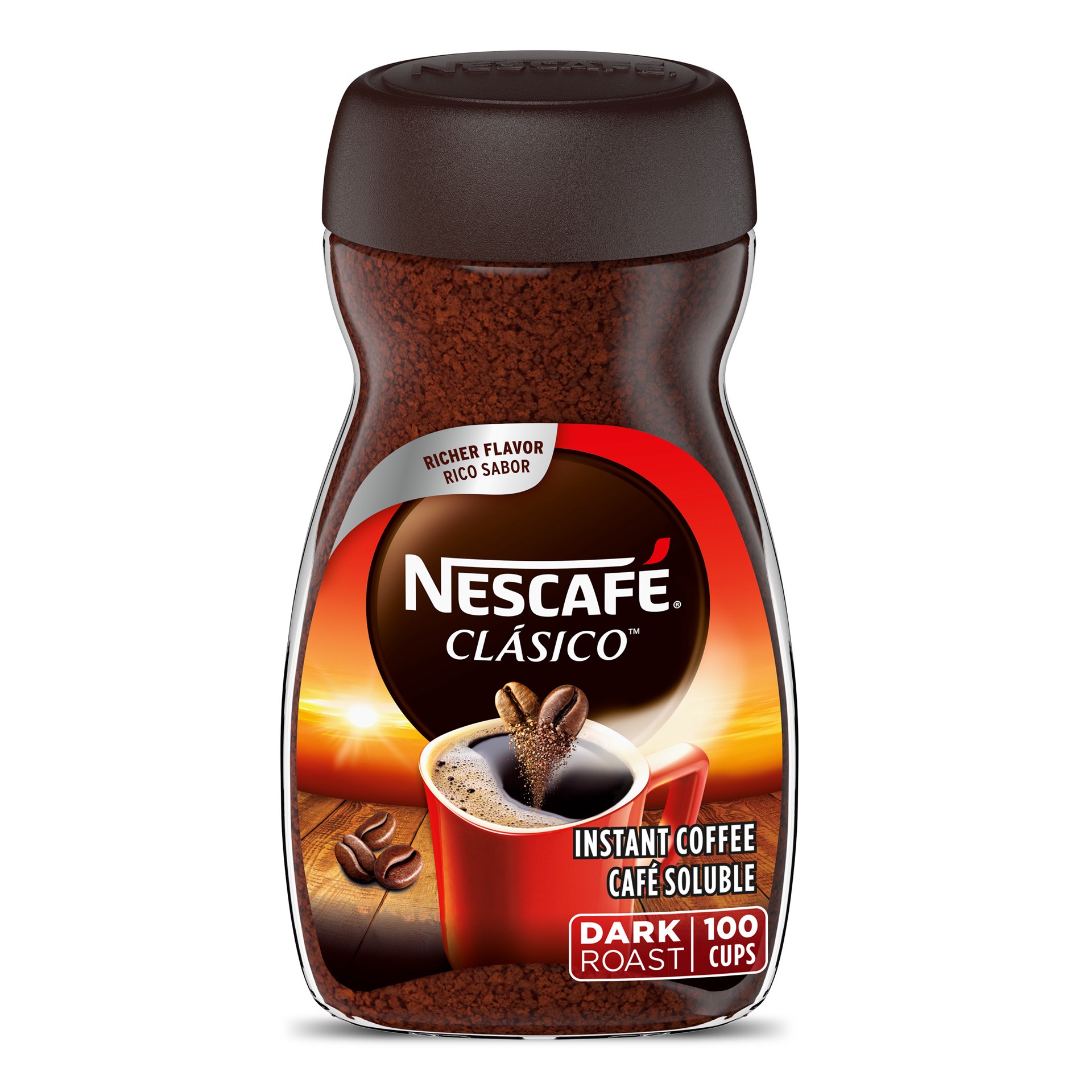 slide 1 of 9, Nescafe Clasico Dark Roast Coffee- 7 oz, 7 oz