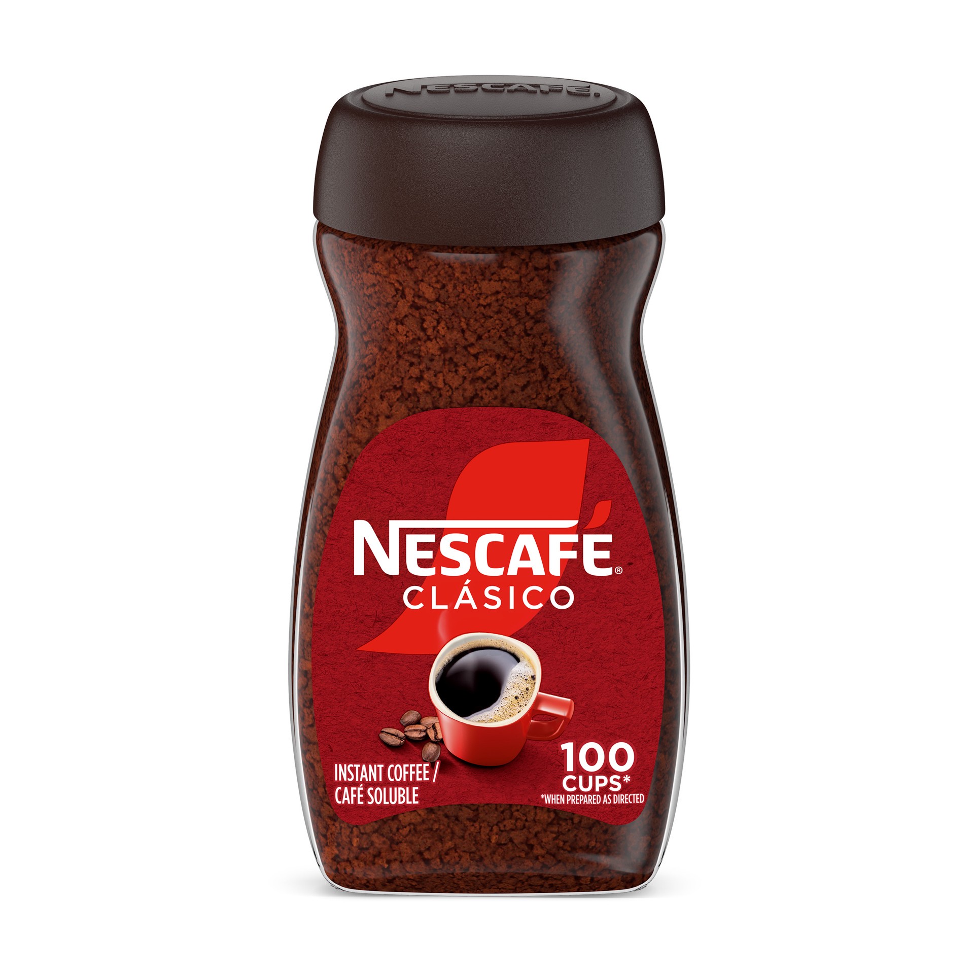 slide 1 of 9, Nescafé NESCAFÉ CLÁSICO Instant Coffee, Dark Roast Coffee, 1 Jar (7 Oz), 7 oz