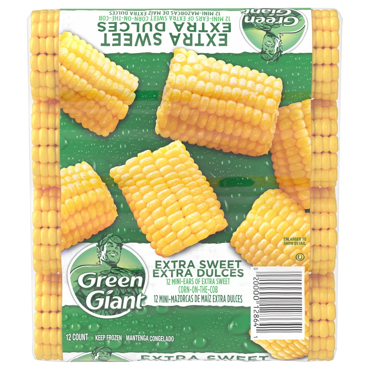 slide 1 of 12, Green Giant Extra Sweet Corn-on-the-Cob Mini Ears, 12 oz, 12 ct