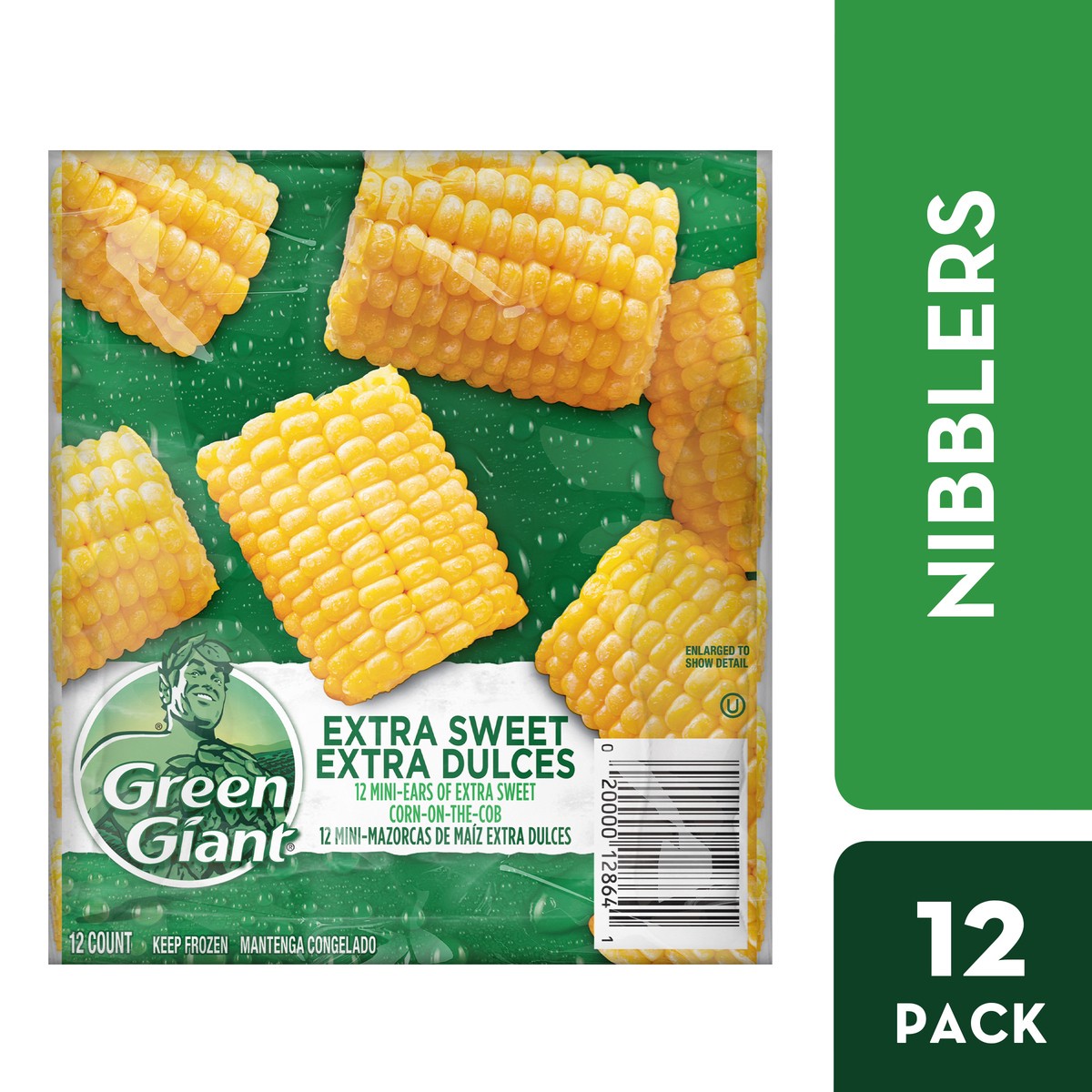 slide 6 of 12, Green Giant Extra Sweet Corn-on-the-Cob Mini Ears, 12 oz, 12 ct