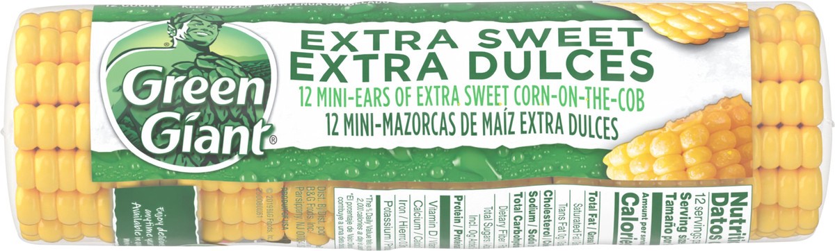 slide 10 of 12, Green Giant Extra Sweet Corn-on-the-Cob Mini Ears, 12 oz, 12 ct