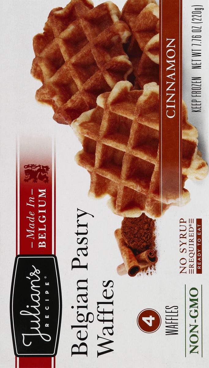 slide 4 of 5, Julian's Recipe Sweet Belgian Waffles Cinnamon, 6 ct