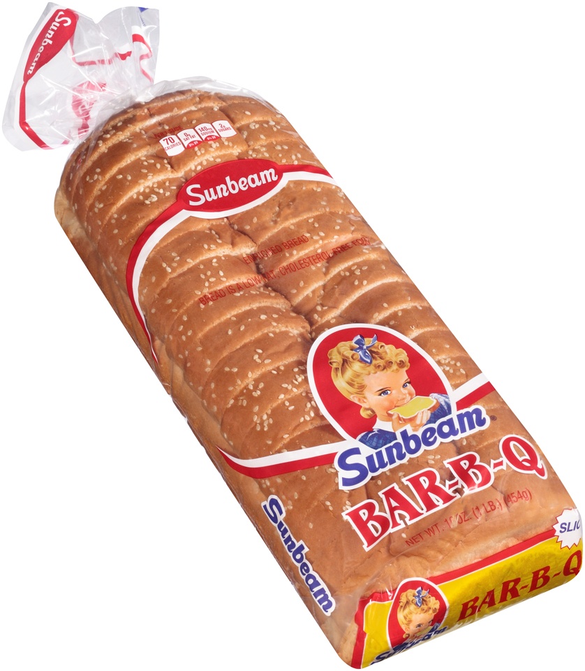 slide 1 of 1, Sunbeam Bar-B-Q Sliced Bread, 16 oz