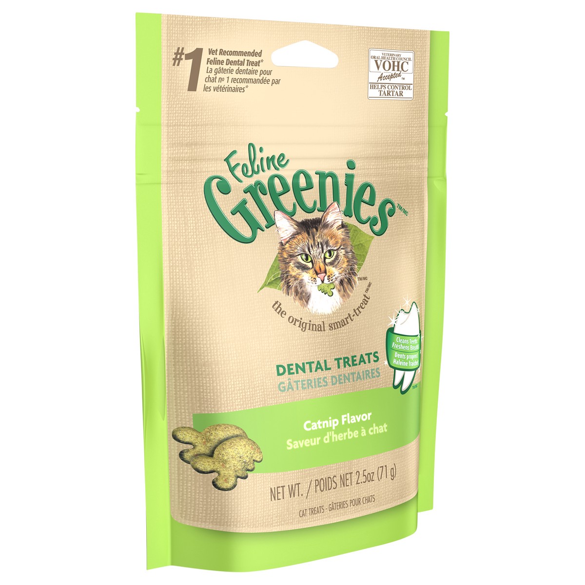 slide 2 of 12, Greenies Catnip Flavor Dental Cat Treat, 2.5 oz
