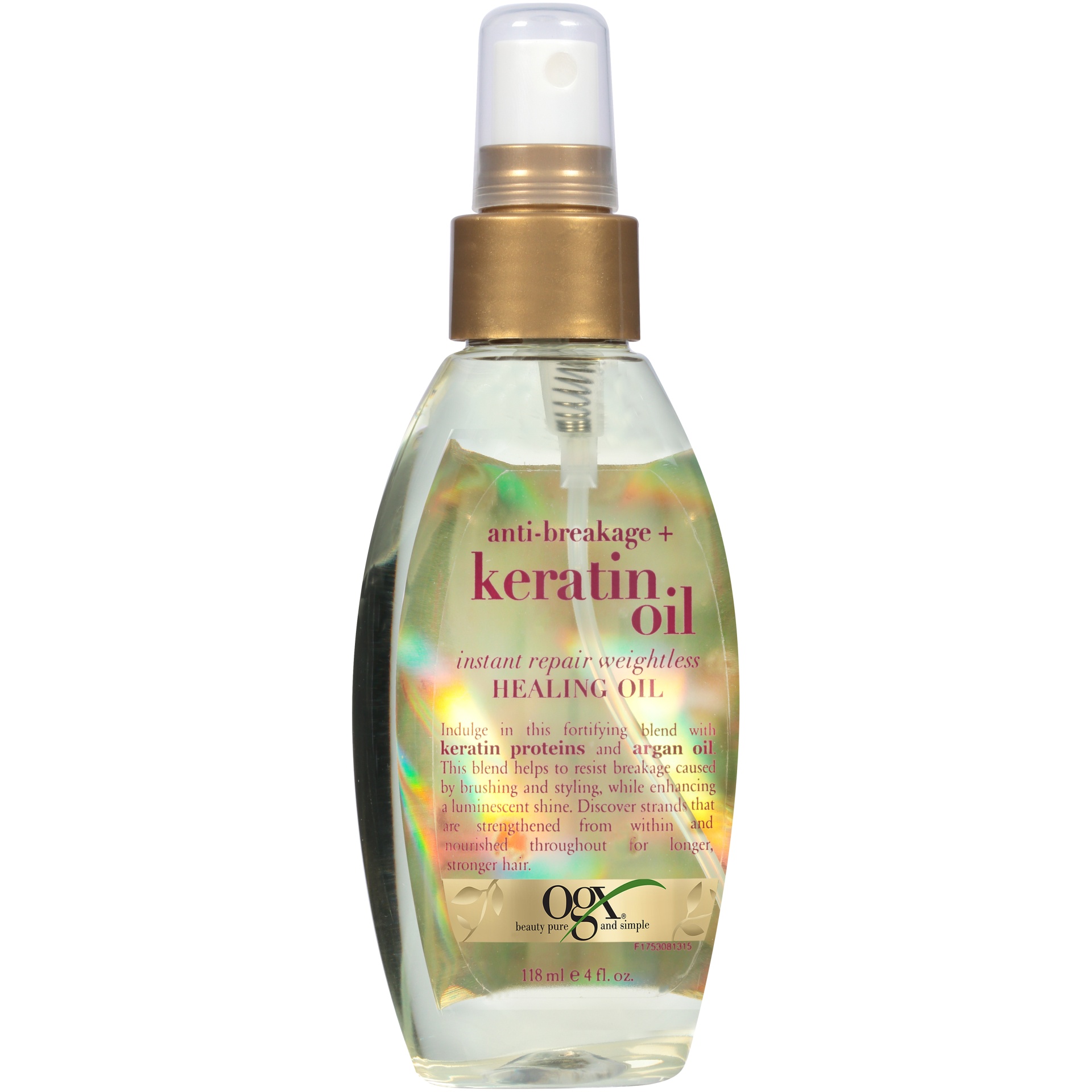 slide 1 of 1, Organix Antibreakage Keratin Oil Instant Repair, 4 oz