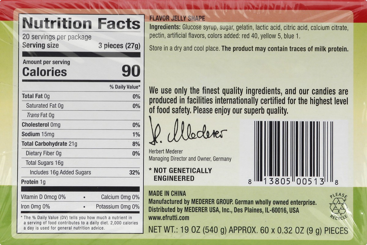 slide 3 of 10, eFrutti Sour Mini Burger Gummi Candy 60 ea, 60 ct