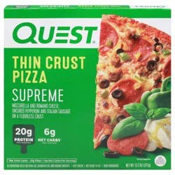 Quest Thin Crust Supreme Pizza 13.3 oz
