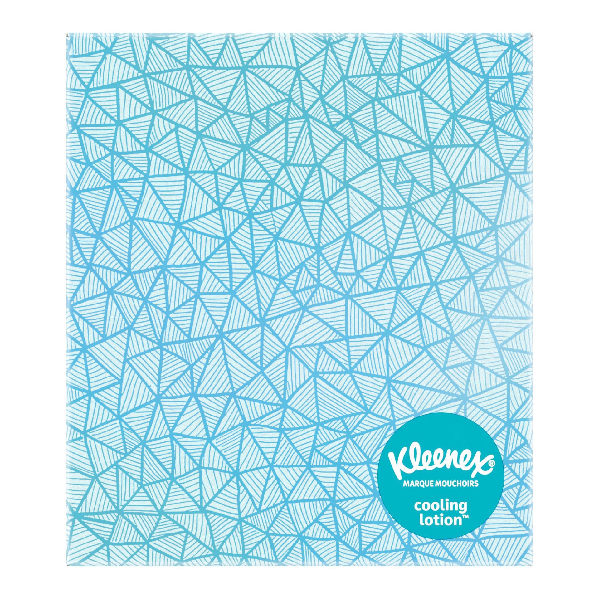 slide 74 of 100, Kleenex Cooling Lotion 2-Ply Unscented Tissues 45 ea, 45 ct