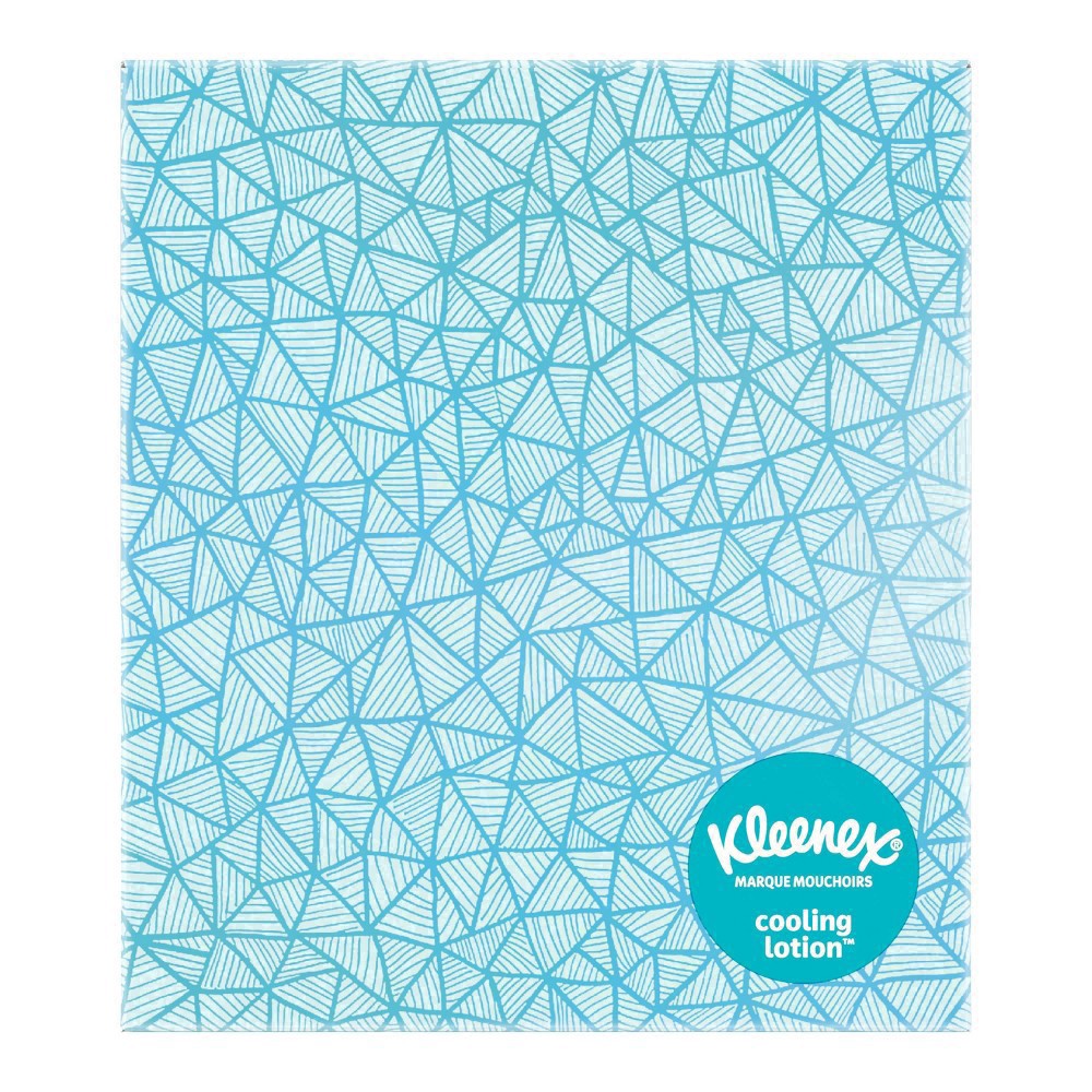 slide 80 of 100, Kleenex Cooling Lotion 2-Ply Unscented Tissues 45 ea, 45 ct