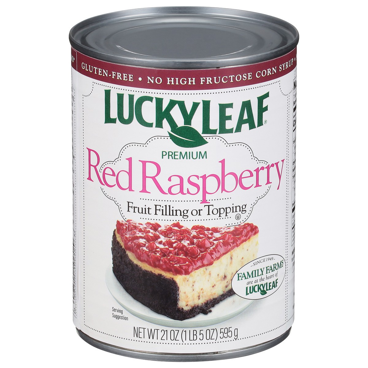 slide 1 of 9, Lucky Leaf Premium Red Raspberry Fruit Filling 21 oz, 21 oz